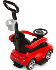 Машинка для катання Caretero (Toyz) Mercedes AMG C63 з батьківською ручкою Red